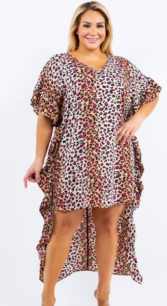 Hot Pink Cheetah Print Hi Low Dress **FINAL SALE** – Jaded Layne Boutique