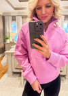 Bright Mauve 1/4 Zip Pullover