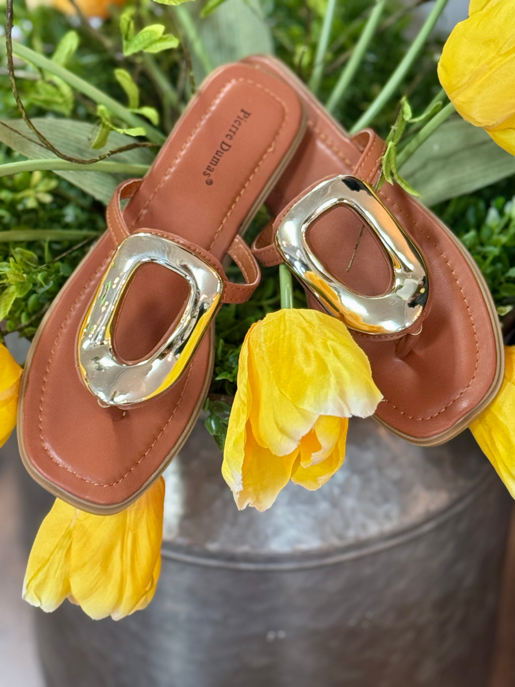 Empress Gold & Brown Sandal