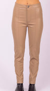 Faux Leather Legging Straight Pant
