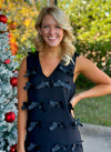 Black on Black Bow Dress