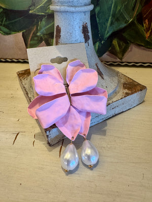 Pink & Pearl Statement Earring