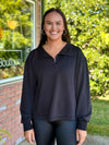 Black 1/4 Zip Pullover