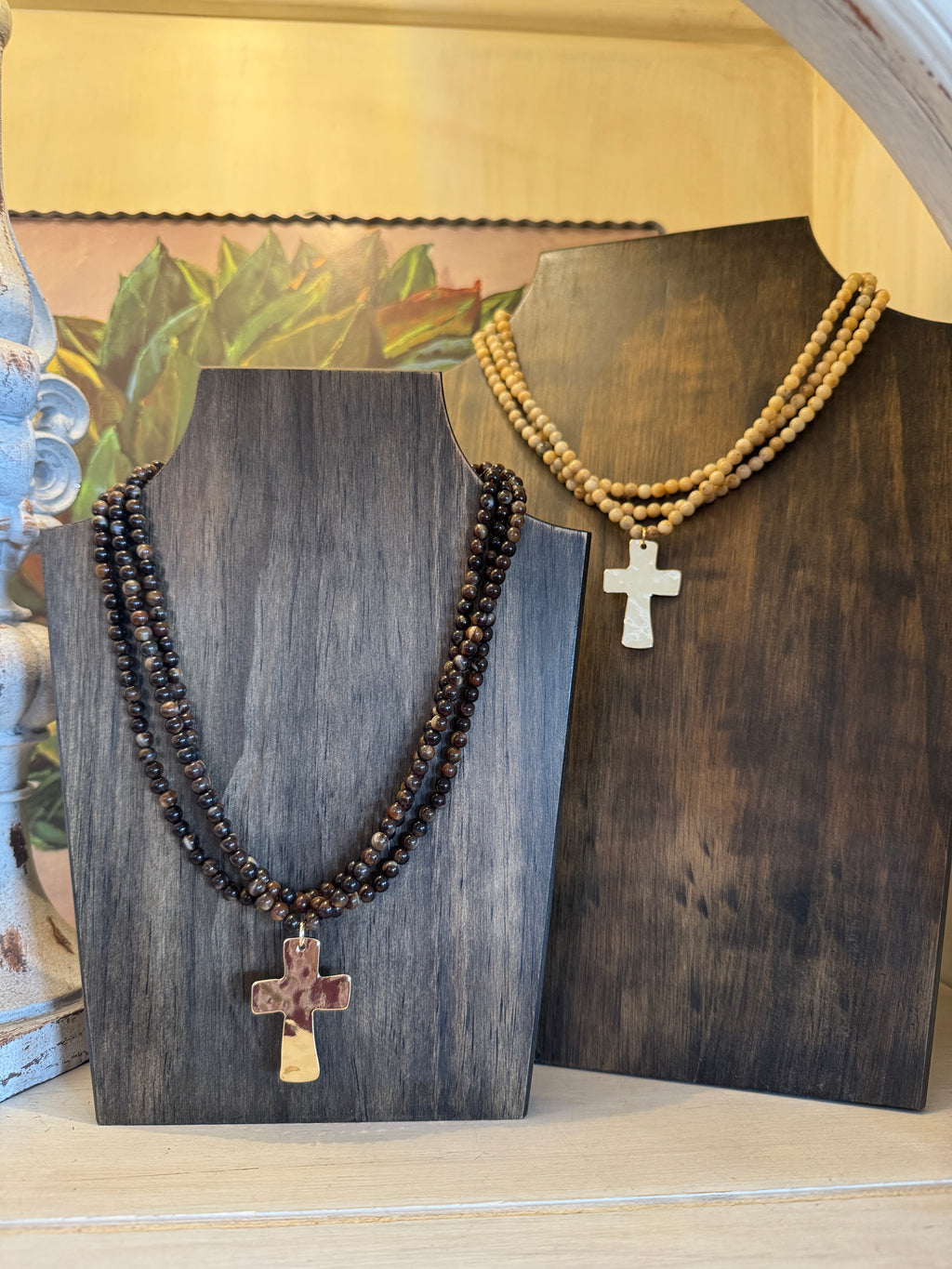 Beaded Cross Necklace