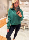 Green 1/4 Zip Pullover