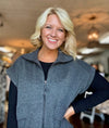Grey Buttery Soft Vest Jacket
