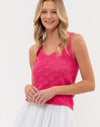 Hot Pink Crochet Tank