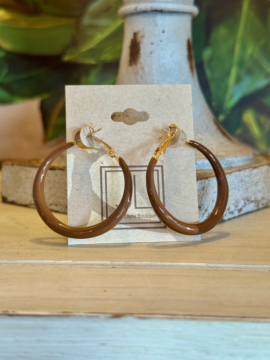 Acrylic Hoop Earrings
