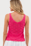 Hot Pink Crochet Tank