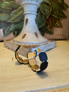 Square Wood Detailed Hoop