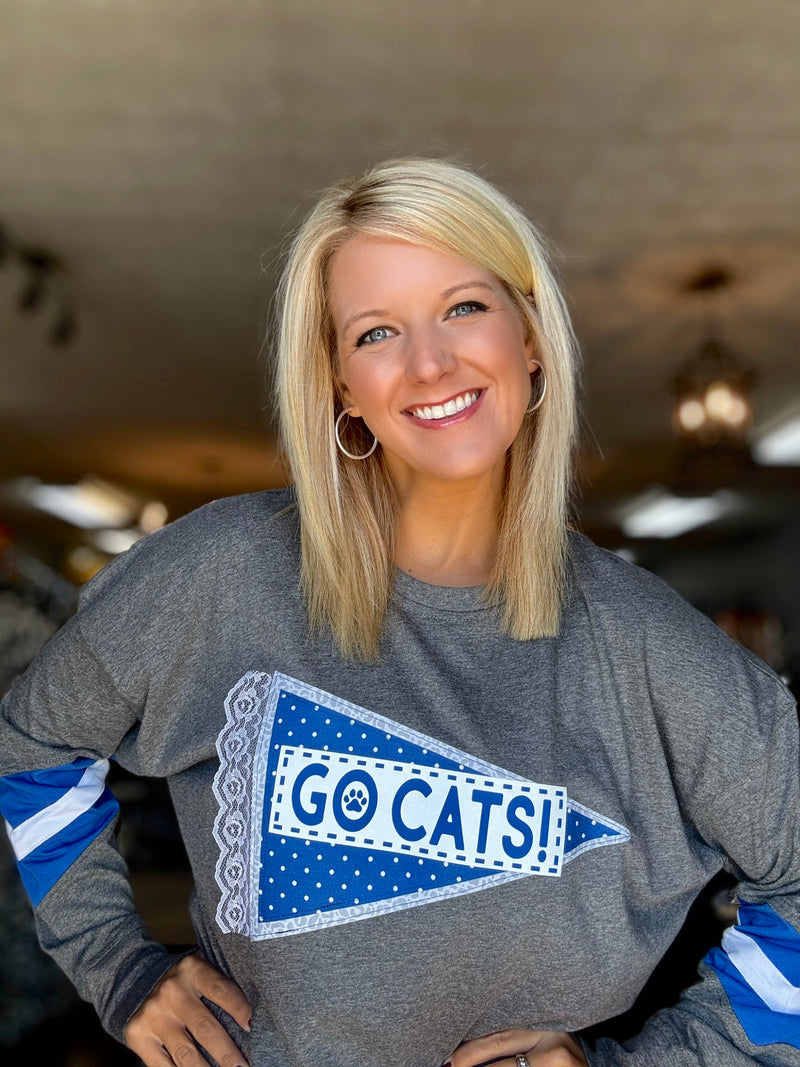 Go CATS Banner Custom L/S Tee *Pre-Order*