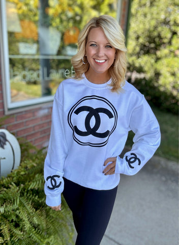 CHANEL ロゴプリント スウェット 373B5073-C905-4F3F-A39A-
