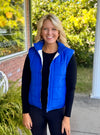 Royal Blue & Cream Puffer Vest