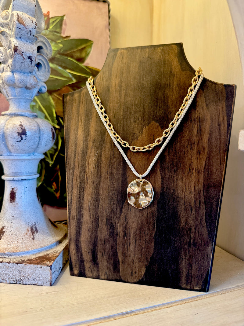 Silver & Gold Layered Necklace