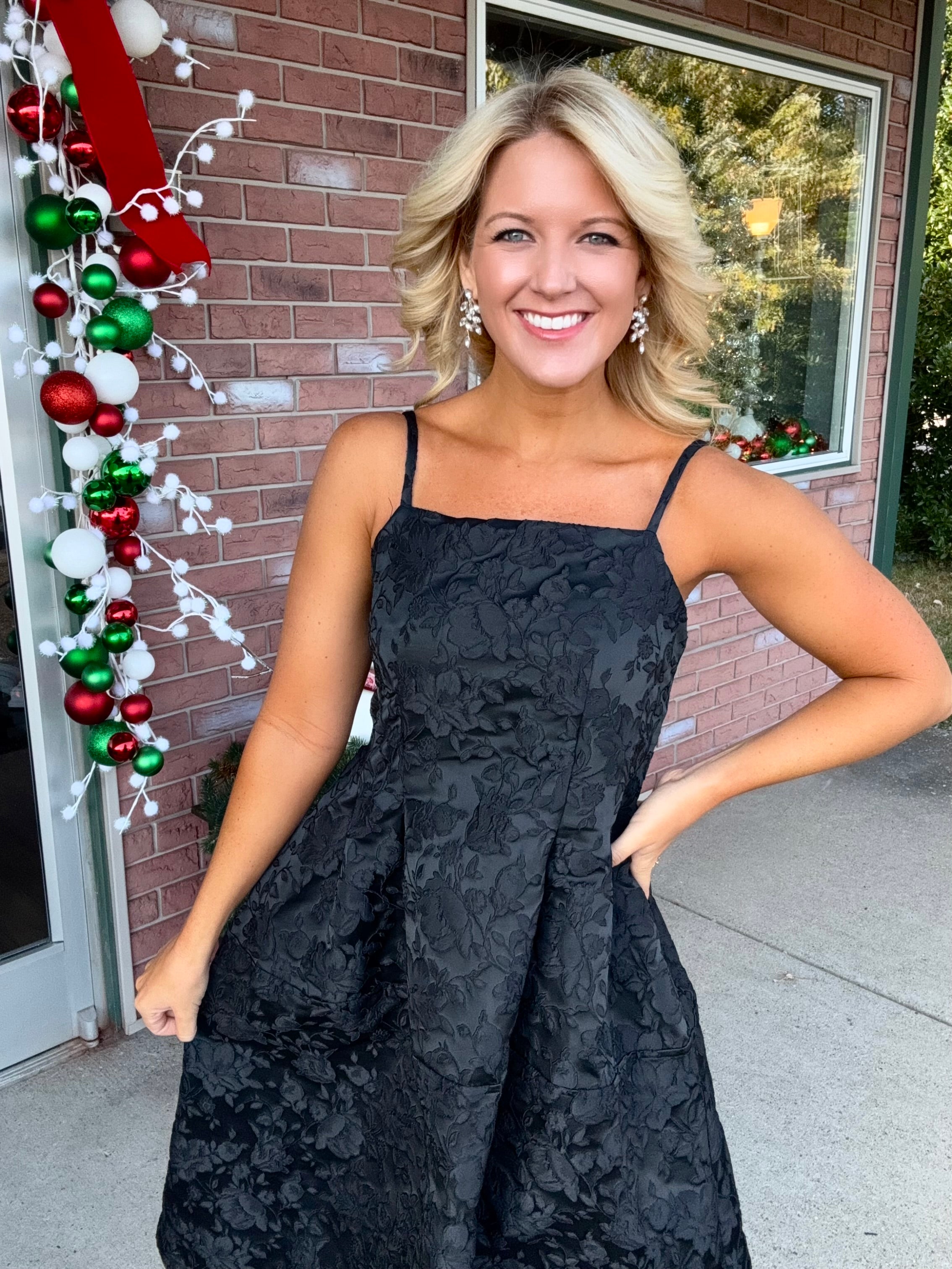 Black Brocade Midi Dress Jaded Layne Boutique Black Brocade Midi Dress Jaded Layne Boutique