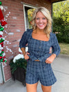 Navy Tweed Jacket & Short SET
