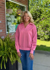 Collared Pullover Sweatshirt