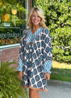 Geo Print Boho Dress