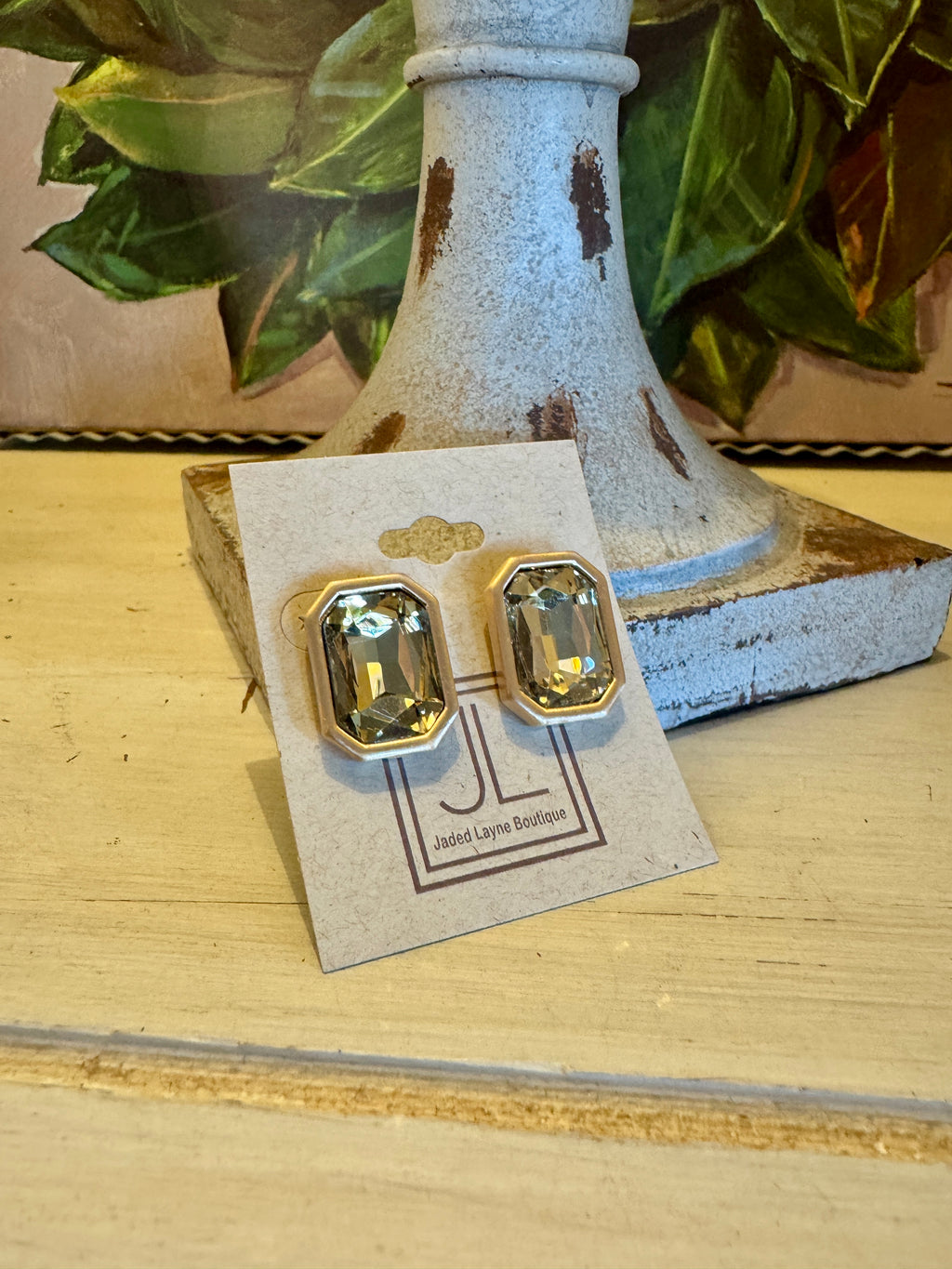 Gold Rhinestone Earring