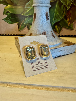 Gold Rhinestone Earring