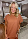 Flower Textured Top and Pant SET