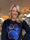 Sequin Cat Paw Sweatshirt