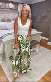 Wide Leg Printed Pant