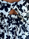 Floral Midi Dress with Tie Back Detail (2 colors)