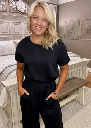 Black Wide Leg Jumpsuit