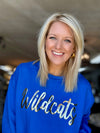Royal Blue WILDCATS Gold Sweatshirt *Pre-Order*