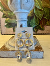 Gold & Rhinestone Statement Earring