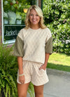 Quilted Cream & Olive SET