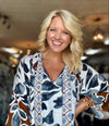 Printed Maxi Dress with Side Slit & Neckline Detail