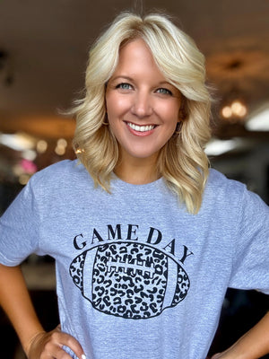 Game Day Cheetah Football Tee *Pre-Order*