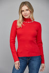 Pearl Detailed Turtleneck (2 Color Options)