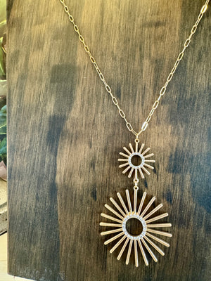 Gold Burst Necklace