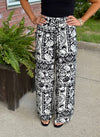 Black & White Printed Pant