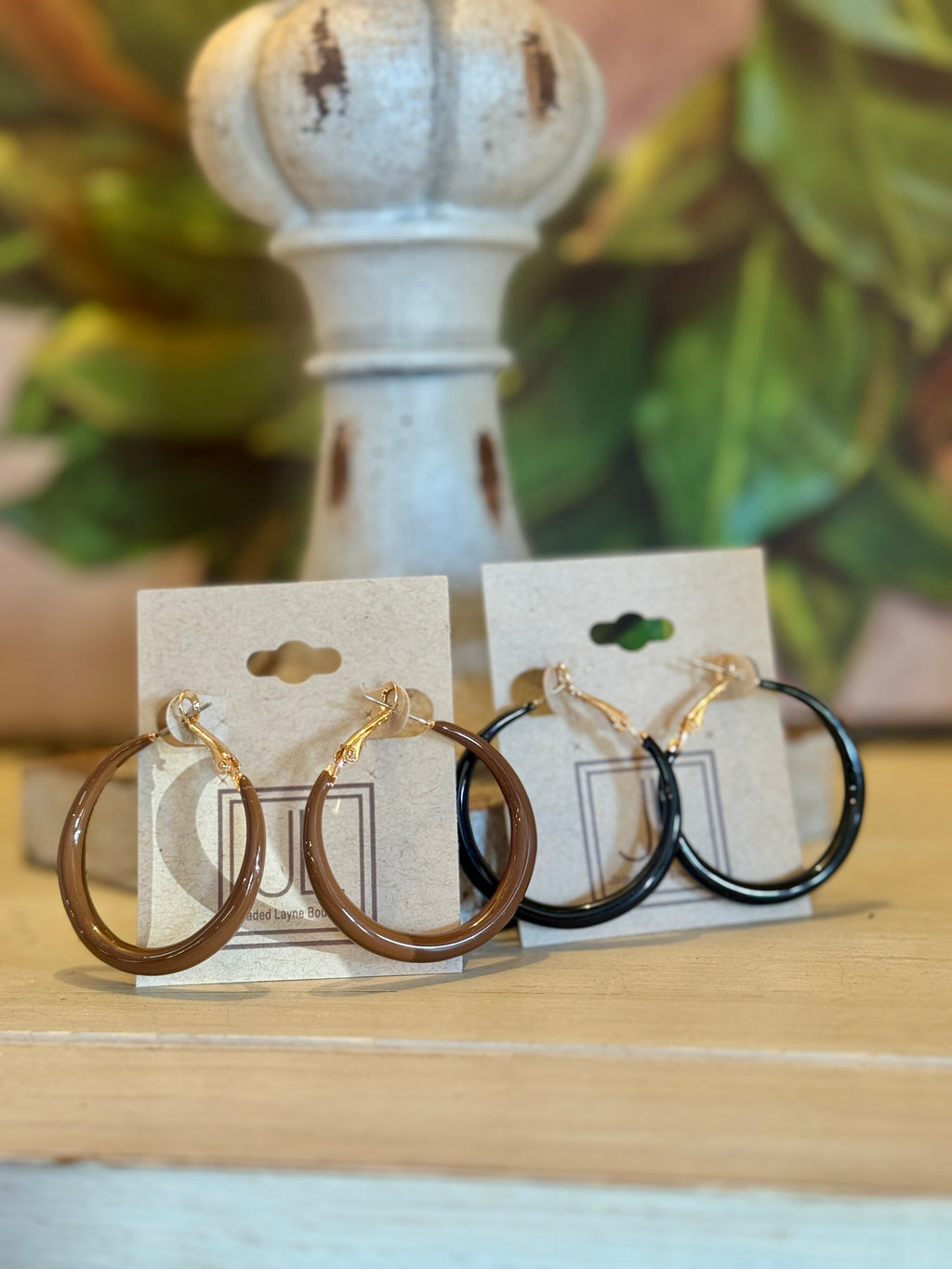 Acrylic Hoop Earrings
