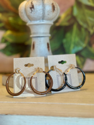 Acrylic Hoop Earrings