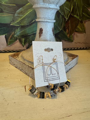 Square Beaded Hoop