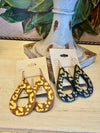 Cheetah Leather Earrings