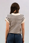 Stripe Crew Neck Knit Pullover