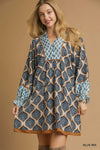 Geo Print Boho Dress
