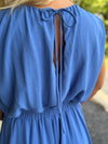 Periwinkle Top & Pleated Skirt SET