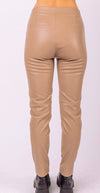 Faux Leather Legging Straight Pant
