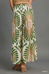 Wide Leg Printed Pant