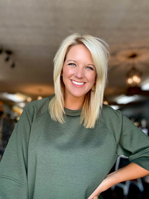Olive Scuba Top