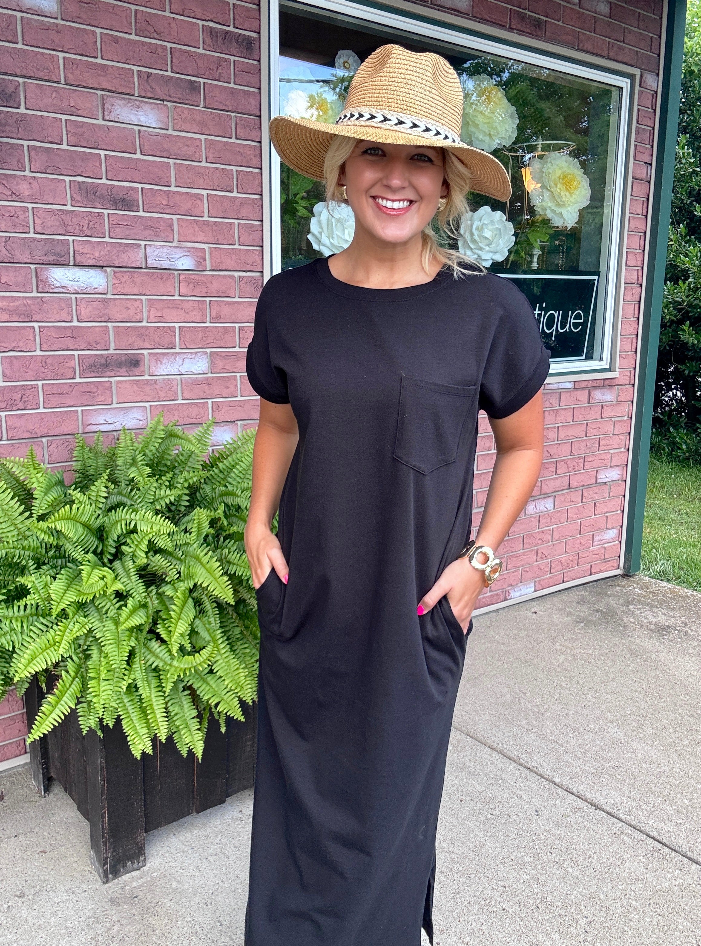black midi tee shirt dress Black plus oversized midi t-shirt dress