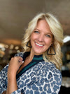 Leopard Print Dress with Neckline Detail