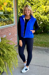 Royal Blue & Cream Puffer Vest